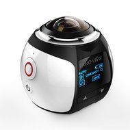 Homkm Full HD 360 Degree Panoramic VR Action Camera,Spherical Lens,3D, Waterproof, WIFI,Support VR Video Replay...