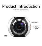 Homkm Full HD 360 Degree Panoramic VR Action Camera,Spherical Lens,3D, Waterproof, WIFI,Support VR Video Replay... N3