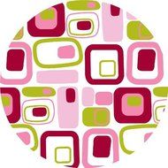 Brewster WPD90242 Wall Pops Go Retro Pink Dot, Set of 5 Stickers by Brewster