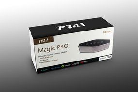 iVid BT-500 NFC Enhanced Bass Powerful Bluetooth 4.0 Wireless Speaker with Wi-Fi Streaming Apps, Built in Mic,...