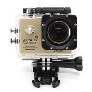 Generic Sports Action Camera Dual-band Wifi Hd 1080p 2.0 Inch 170 Degree Wide Angle Lens 30m Waterproof (Gold) N6