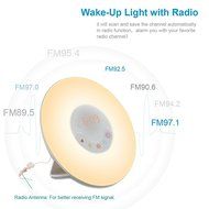 Emperor of Gadgets Sunrise Simulation Natural Sounds Wake-Up Alarm Clock Lamp/ Morning Wake-Up Alarm Light with... N5
