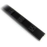 StarTech.com 19-Inch 1U Rackmount 8 Outlet PDU Power Distribution Unit 125V 15A (12A UL) RKPW081915 (Black) N3