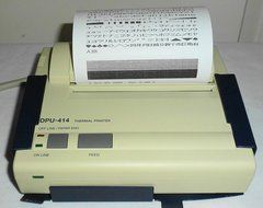 Seiko SII DPU-414 Direct Thermal Label Printer - Monochrome - Portable - Parallel &amp; Serial Port - W/O Power Adapter.