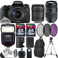 Canon EOS Rebel T6s DSLR Camera + Canon 18-135mm IS STM Lens + 70-300 Di LD Macro Lens + Canon Speedlite 430EX...