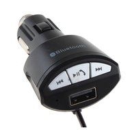 TOOGOO(R) Car Bluetooth A2DP Adapter &amp; Phone Charger, 3.5mm AUX Stereo Audio Hands free for IPHONE5S,IPHONE6,...