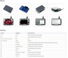 Waveshare Raspberry Pi LCD Display Module 4inch 320x480 (Pixel) TFT Resistive Touch Display... N5