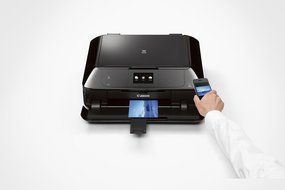 CANON MG7520 Wireless Color Cloud Printer with Scanner and Copier, White (Discontinued By Manufacturer) N6