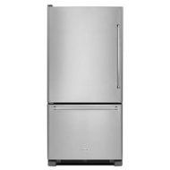 KitchenAid&reg; 22 cu. ft. 33-Inch Width Full Depth Non Dispense Bottom Mount Refrigerator