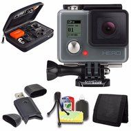 GoPro HERO Action Camera + Case for GoPro HERO4 and GoPro Accessories + 6pc Starter Kit Bundle