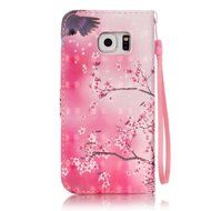 Galaxy S6 Edge Case,Galaxy S6 Edge Cover,ikasus Shiny Glitter Diamond Colorful Art Painting PU Leather Flip Wallet... N22