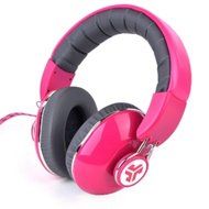 JLab Bombora Premium Over-Ear Headphones w/Detachable 3.5mm Flat Cable w/Inline Mic/Track Control (Passion Fruit...