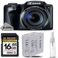 Canon Power Shot SX510 HS Point-and-Shoot Camera 12.1 Megapixel, CMOS Sensor + 16GB Class 10 Memory Card + Backup... N2