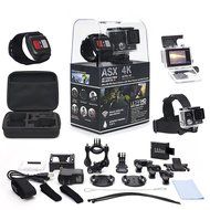 ASX ActionPro Black w/ Dual Screens &amp; Waterproof Wrist Remote - 4K Ultra HD Waterproof Wifi Cam - Dual Screens... N2
