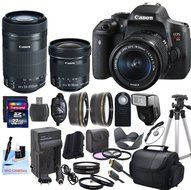 Canon EOS T6i Digital SLR Camera with EF-S 18-55mm STM Lens &amp; EF-S 55-250mm f/4-5.6 IS STM Lens &amp; EF-S 10-18mm...