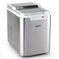 Della Portable Ice Maker Machine High Capacity, Yields up to 26 Pounds of Ice Daily -Silver N15