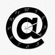 MuLuo Letter Wall Clock Silent Wall Stickers Watches Decorate For Office&amp;Bedroom&amp;Kids Room N3