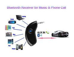 Enegg Universal Wireless Bluetooth CSR 4.0 Car Stereo Audio Adapter Receiver with 3.5mm Aux Input Jack for Hands...