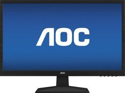 AOC - 24" LED HD Monitor - Black N2