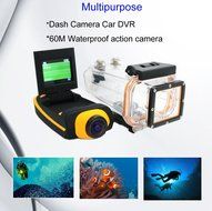 1+1&reg;sports Camera 1080p Waterproof Hd Action Camera 170 Degree Wide Angle Dv Car Recorder Diving Outdoor Camera...