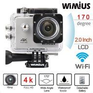 WiMiUS Q1 4K Wifi 131ft Waterproof Dash Camera With 16 MP,170&deg; Wide Angle, 2.0'' LCD Screen+20 All In One Kit... N8