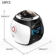 niceEshop(TM) 4K 360 Degree Wifi Panoramic Camera Ultra HD 2448x2448 Mini Sport Action Driving VR Camera, Blue N7