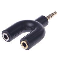 3.5mm Audio Converter Adapter Earphone Splitter 1 Port To 2 Ports N4