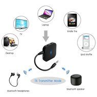 Bluetooth 4.1 Transmitter and Receiver, Rockrok Portable Wireless Adapter/Kit with 3.5mm Stereo Output for Headphone... N6