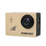 PowerLead 2K PL-AC30 Wifi Waterproof Action Camera DV 12MP HD DVR Camcorder with Mounting Accessories Kit/Gold