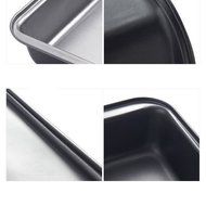 Loaf Pans Rectangle for Baking Bread Non-stick Toast Bread Cake Baking Mold Loaf Tin Steel Bakeware Pan Tray Liner... N7