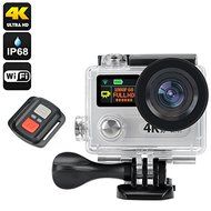 4K Ultra HD Action Wifi Camera - Dual Display (2 + 0.95 Inch), IP68, 12M Sony Sensor, 170 Degree Angle, Remote...