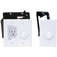 MIDLITE 2A5251-1G-W Power+Port(TM) Recessed Receptacle Kit &amp; Wireport(TM) with Grommet consumer electronics