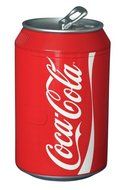 Koolatron CC10G Coca-Cola Can-Shaped 8-Can-Capacity Fridge, Red