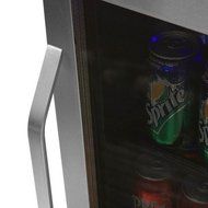 Edgestar 148 Can Stainless Steel Beverage Cooler &amp; 45lb Stainless Steel Clear Icemaker