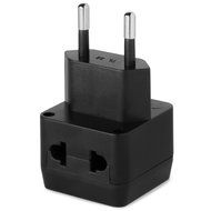 Yubi Power 2 in 1 Universal Travel Adapter with 2 Universal Outlets - Built in Surge Protector - 3 Pack - Black... N60