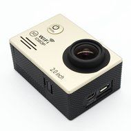 Generic Sports Action Camera Dual-band Wifi Hd 1080p 2.0 Inch 170 Degree Wide Angle Lens 30m Waterproof (Gold) N7