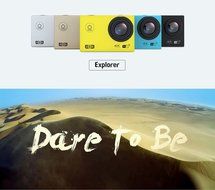 Original Elephone ELE CAM Explorer 4K Ultra HD Sports DV WiFi IP68 Waterproof Action Camera - Silver N8