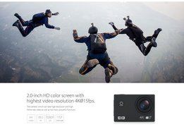 Original Elephone ELE CAM Explorer 4K Ultra HD Sports DV WiFi IP68 Waterproof Action Camera - Silver N9