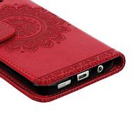 S7 Edge Case,Samsung Galaxy S7 Edge Case - Badalink 3D Embossed Flower Wallet Magnetic Flip Cover PU Leather Kickstand... N12