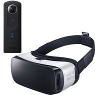 Ricoh Theta S 360-Degree Spherical Digital Camera w/ Samsung Gear VR Virtual Reality Headset Bundle