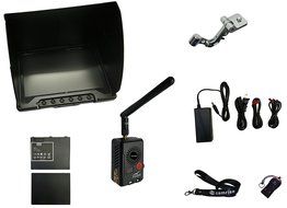 Flysight FPV Pro, 40ch Flysight Black Pearl Monitor with Sunshade &amp; (2) Monitor Batteries &amp; 40ch Black Mamba Tx5820...