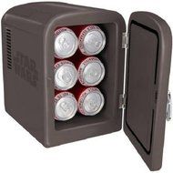 10.5" L x 7.5" W x 10.5" H Star Wars 6- 12 oz Can Character Mini Fridge with Metal Handle, Grey