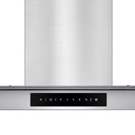 Golden Vantage 30" Stainless Steel Wall Mount Touch Screen Display LED Light Lamp Baffle Filter Convertible Cooking... N3