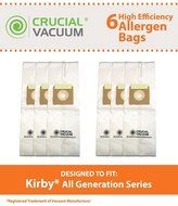 6-Pack High Efficiency Allergen Filtration CLOTH Vacuum Bags Fits All Kirby Generations, G3, G4, G5, G6, Ultimate...