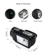 MARVIE 10x Optical Zoom video camera HDV-Z80 1080P DV 3.0" TFT LCD screen max 24MP digital HD Face Detection Touch...
