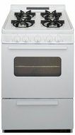 24 in. 2.97 cu. ft. Gas Range in White