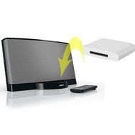 Soondar&reg; (White) Wireless Bluetooth Music Receiver for Bose Sounddock / Beatbox / Phillips / JBL and Other Dock...