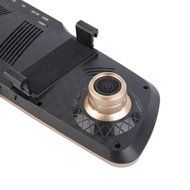 FXWOOD, LCD HD Blue Rearview Mirror Dual Lens Car DVR Video Recorder Camera , DVR06 N3