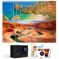 PULUZ F71 2.0 inch Screen 1080P 170 Degrees Wide Angle WiFi Sport Action Camera Camcorder with Waterproof Housing... N3