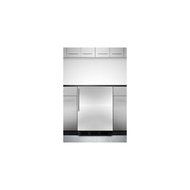 Summit ALB653BSSHV 5.1 cu. ft. Built In Refrigerator with Stainless Steel Door, Black Cabinet and